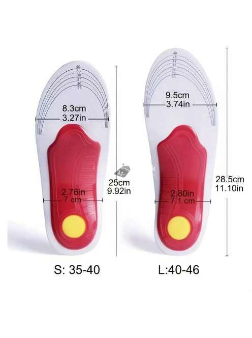 1 pár ívboltozatú talpbetét