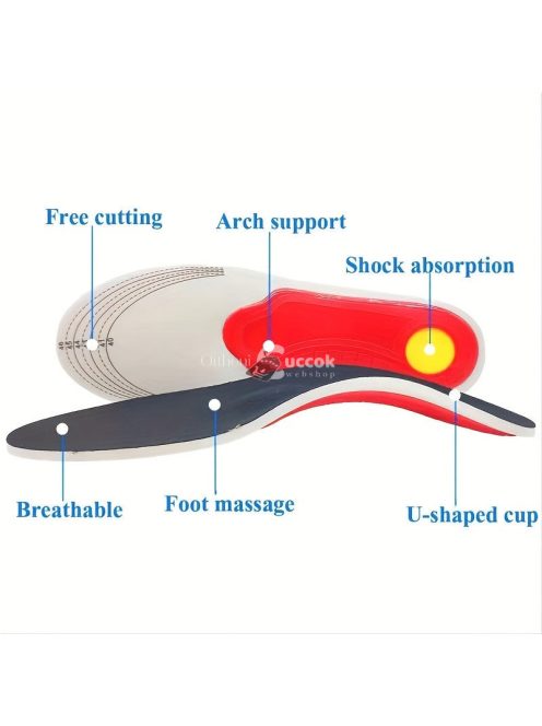 1 pár ívboltozatú talpbetét