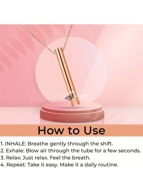 Nyugtató légző nyaklánc, szorongás- és stresszcsökkentő