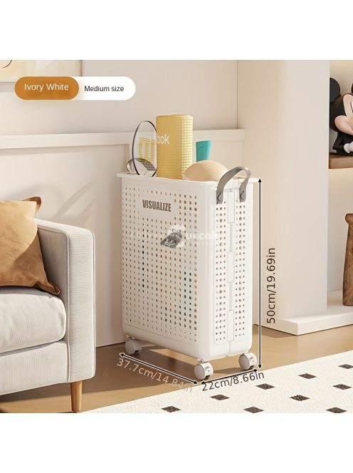 Laza stílusú kockás tároló kerekekkel