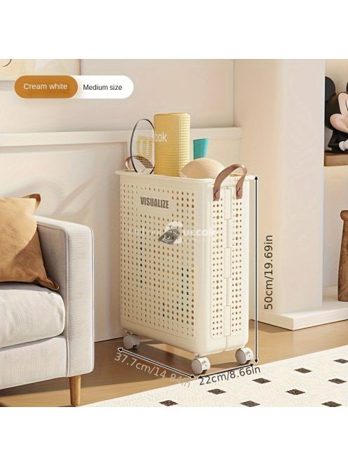 Laza stílusú kockás tároló kerekekkel