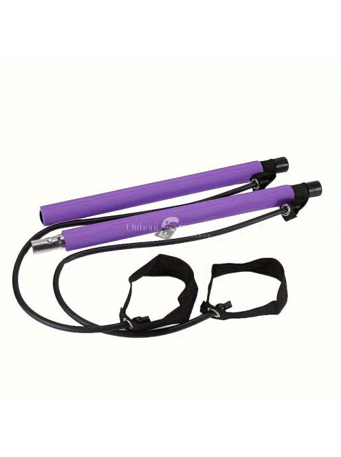 Pilates rúd, szalaggal