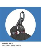 Légi jóga függőágy készlet tartós selyem pántokkal és karabinerrel