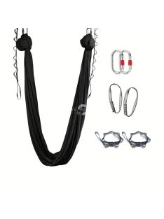   Légi jóga függőágy készlet tartós selyem pántokkal és karabinerrel