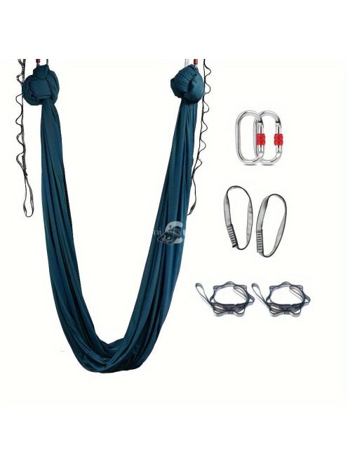 Légi jóga függőágy készlet tartós selyem pántokkal és karabinerrel
