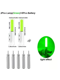   1 készlet (2 lámpa) Elektronikus LED fénykibocsátó éjszakai horgászathoz
