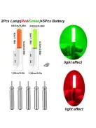 1 készlet (2 lámpa) Elektronikus LED fénykibocsátó éjszakai horgászathoz