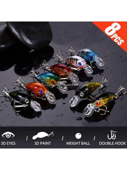 8db prémium úszó hajtókaros csali