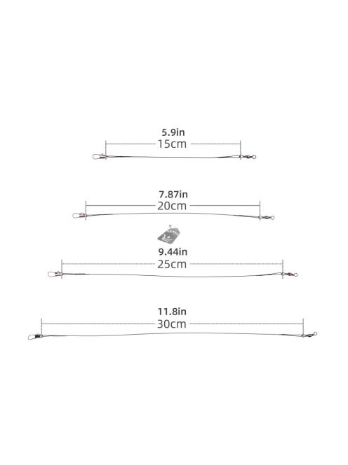 20db Acél Horgászzsinór Forgó És Magpórázzal