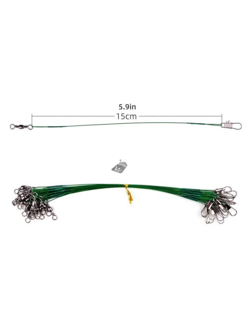 20db Acél Horgászzsinór Forgó És Magpórázzal