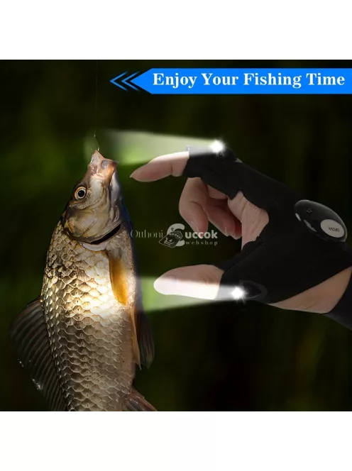 1 pár LED Zseblámpás Kesztyű