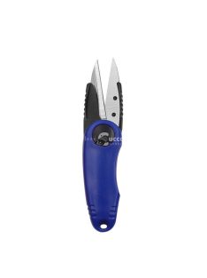   Tartós, rozsdamentes acélból készült összecsukható horgászolló bőrhüvellyel