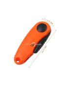 Tartós, rozsdamentes acélból készült összecsukható horgászolló bőrhüvellyel