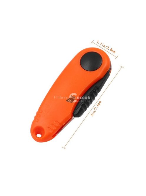 Tartós, rozsdamentes acélból készült összecsukható horgászolló bőrhüvellyel