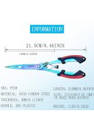 Prémium rozsdamentes acél horgászfogó – többfunkciós horogeltávolító, zsinórvágó és gyűrűnyitó