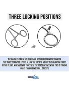 1db professzionális rozsdamentes acél horgászfogó