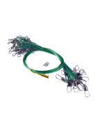 Tartós, harapásgátló acél horgászzsinór forgatható zsinórral