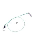 Tartós, harapásgátló acél horgászzsinór forgatható zsinórral