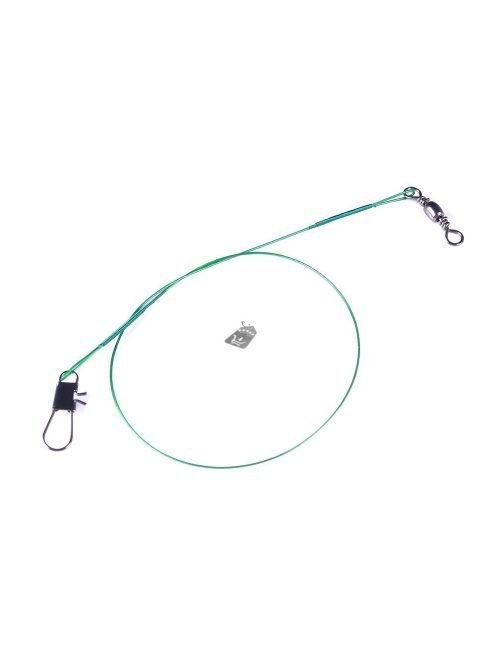 Tartós, harapásgátló acél horgászzsinór forgatható zsinórral