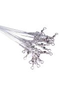 Tartós, harapásgátló acél horgászzsinór forgatható zsinórral