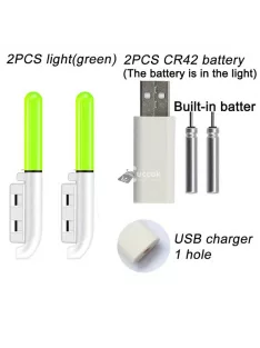   Elektronikus horgászbot világító úszóbot-lámpa, lítium akkumulátoros LED