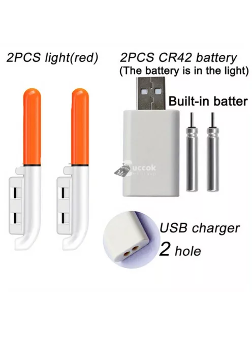 Elektronikus horgászbot világító úszóbot-lámpa, lítium akkumulátoros LED