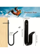 2 db univerzális vas hódeszka fali tartó