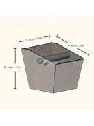 Espresso kávézacc tartó vödör, kávéhulladék-gyűjtő