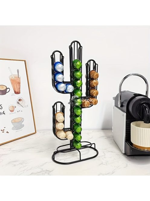 Modern és Divatos Kaktusz Kávékapszula Tartó 48 Kapszula