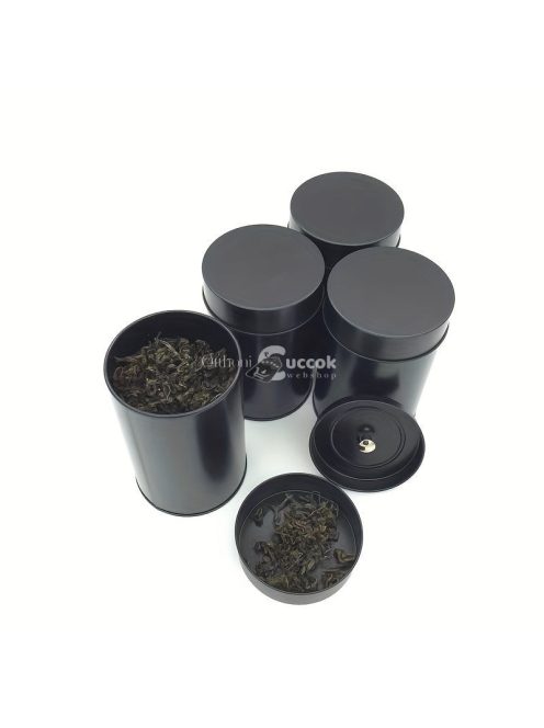 12 db fém Teafű tároló doboz Lezárt Dupla Fedéllel