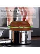 Espresso kávékeverő készlet fa talppal