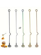 Hosszú nyelű rozsdamentes acél mézes kanál