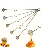 Hosszú nyelű rozsdamentes acél mézes kanál