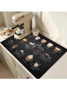 Retro kávémintás alátét