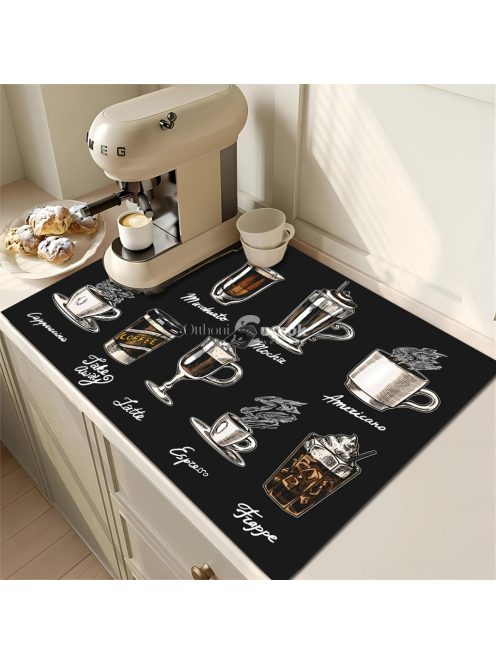 Retro kávémintás alátét