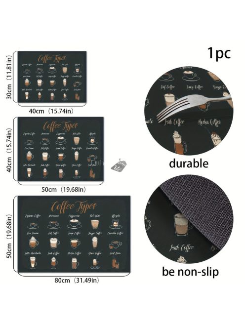 Retro kávémintás alátét