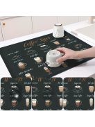 Retro kávémintás alátét