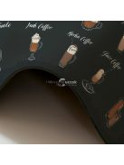 Retro kávémintás alátét