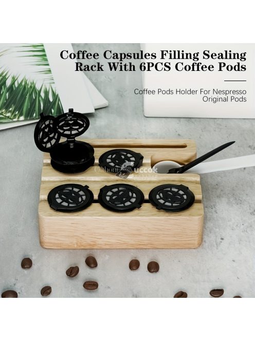 6db újratölthető eszpresszó kávé kapszula