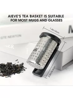 Rozsdamentes Acél Teafű szűrő akasztóval