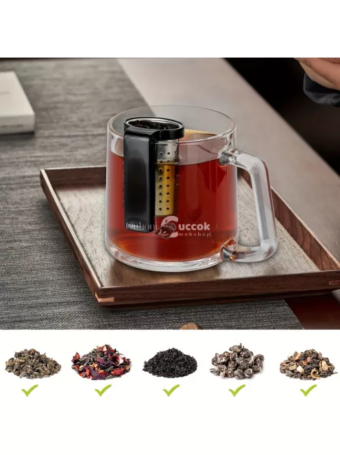 Rozsdamentes Acél Teafű szűrő akasztóval