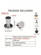 Prémium Rozsdamentes Acél Kávépréselő - Kompatibilis a Nespresso, Vertuoline, Dolce GustoKapszulákkal