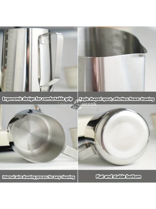 Rozsdamentes acél kávéskancsó csésze