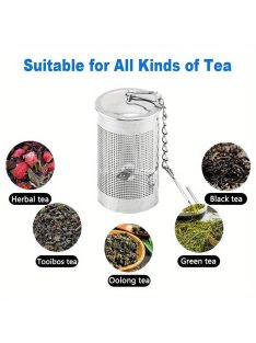 Rozsdamentes acél teafű szűrő