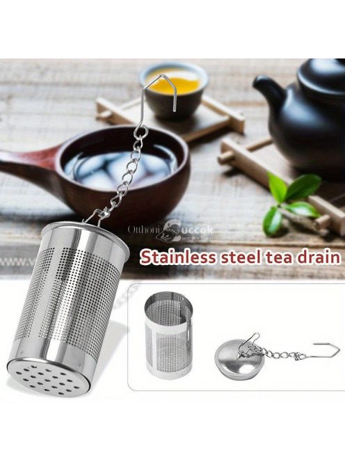 Rozsdamentes acél teafű szűrő