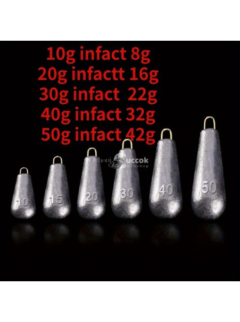 5db Professzionális Horgászmerevítők - Ólomvízcseppek