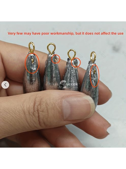 5db Professzionális Horgászmerevítők - Ólomvízcseppek