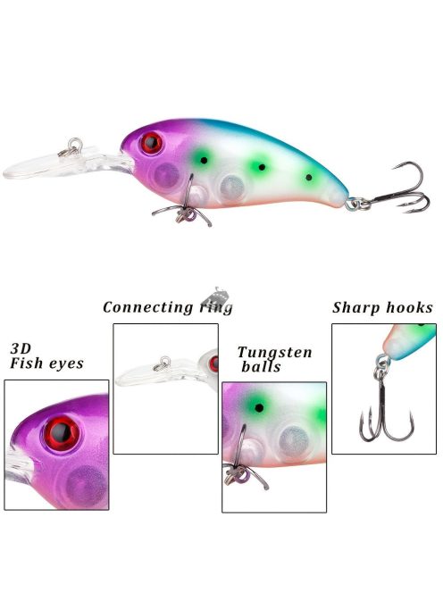 SOUGAYILANG Crankbait horgászcsali, mesterséges kemény csali