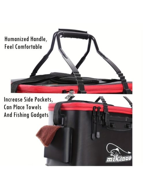 Hordozható műanyag horgásztáska