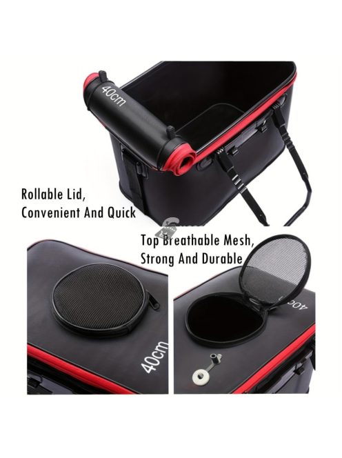 Hordozható műanyag horgásztáska